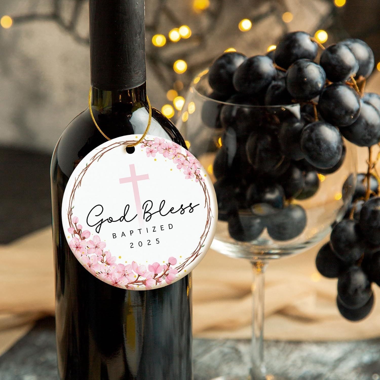 Personalized Christmas Ornament and Ornament Baptism Gift for Boy, Nativity Scene Christmas Ornament, Jesus Birth Christmas Decor DCLAF09